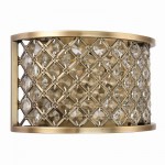 Hudson - Antique Brass Wall Lamp with Crystal Hudson - Antique Brass Wall Lamp with Crystal