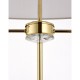 Endon-70563 - Nixon - Brass & Crystal 2 Light Floor Lamp with Vintage White Shade