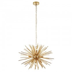 Orta - Satin Brass 9 Light Sputnik Pendant Orta - Satin Brass 9 Light Sputnik Pendant