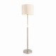 Endon-71620 - Andromeda - White Shade with Satin Chrome Bubble Floor Lamp