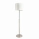 Endon-71620 - Andromeda - White Shade with Satin Chrome Bubble Floor Lamp