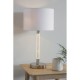 Endon-71621 - Andromeda - White Shade with Satin Chrome Bubble Table Lamp