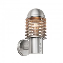 Louvre - Stainless Steel Uplight PIR Wall Lamp Louvre - Stainless Steel Uplight PIR Wall Lamp
