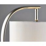 Josephine - Bright Nickel Table Lamp with White Shade Josephine - Bright Nickel Table Lamp with White Shade