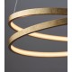 Endon-72479 - Scribble - LED Frosted & Gold Leaf Ring Pendant