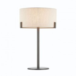 Hayfield - Brushed Bronze Table Lamp with Natural Linen Shade Hayfield - Brushed Bronze Table Lamp with Natural Linen Shade