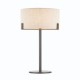 Endon-72631 - Hayfield - Natural Linen Shade with Brushed Bronze Table Lamp