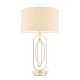 Table & Floor Lamp - Meera - Natural Linen & Antique Silver Table Lamp Endon-72803 - Meera - Natural Linen & Antique Silver Table Lamp