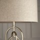 Table & Floor Lamp - Meera - Natural Linen & Antique Silver Table Lamp Endon-72803 - Meera - Natural Linen & Antique Silver Table Lamp