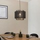 Endon-72829 - Plexus - Shade Only - Matt Black and Antique Brass Ø 25 cm