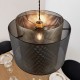 Endon-72829 - Plexus - Shade Only - Matt Black and Antique Brass Ø 25 cm