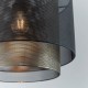 Endon-72829 - Plexus - Shade Only - Matt Black and Antique Brass Ø 25 cm