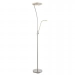 Alassio - Satin Chrome Mother & Child LED Floor Lamp Alassio - Satin Chrome Mother & Child LED Floor Lamp