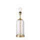 Endon-73106 - Wistow - Base Only - Clear Glass & Brass Table Lamp