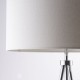 Endon-73145 - Tri - Ivory with Chrome Tripod Floor Lamp