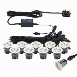 Ikon - Set of 10 Decking Lights ∅3.5 cm CCT 3000K/4000K Ikon - Set of 10 Decking Lights ∅3.5 cm CCT 3000K/4000K
