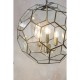Endon-73560 - Miele - Hexagonal Glass & Antique Brass 3 Light Lantern