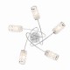 Bathroom Lights - Colby - Polished Chrome with Glass 5 Light Centre Fitting Endon-73601 - Colby - Polished Chrome with Glass 5 Light Centre Fitting