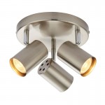 Arezzo - Satin Chrome & Chrome Round 3 Light Spotlights Arezzo - Satin Chrome & Chrome Round 3 Light Spotlights
