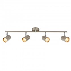 Arezzo - Satin Chrome & Chrome 4 Light Bar Spotlights Arezzo - Satin Chrome & Chrome 4 Light Bar Spotlights