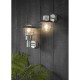Endon-74702 - Dexter - PIR Polished Stainless Steel and Glass Uplight Wall Lamp