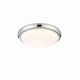 Ceiling Lights - Montana - LED Round Chrome and White Flush Saxby-74768 - Montana - LED Round Chrome and White Flush