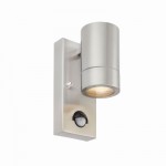Palin - Brushed Stainless Steel Downlight PIR Wall Lamp Palin - Brushed Stainless Steel Downlight PIR Wall Lamp