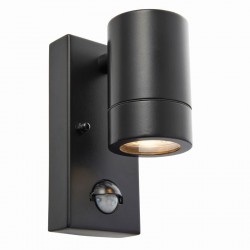 Palin - Black Downlight PIR Wall Lamp Palin - Black Downlight PIR Wall Lamp
