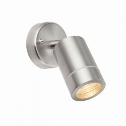 Palin - Brushed Stainless Steel Single Spot Wall Lamp Palin - Brushed Stainless Steel Single Spot Wall Lamp