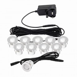 Kios 2 - LED Set of 10 Decking Lights 6500K Kios 2 - LED Set of 10 Decking Lights 6500K