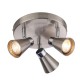 Kitchen Lights - Kai - Satin Nickel & Chrome Round 3 Light Spotlights Endon-76204 - Kai - Satin Nickel & Chrome Round 3 Light Spotlights