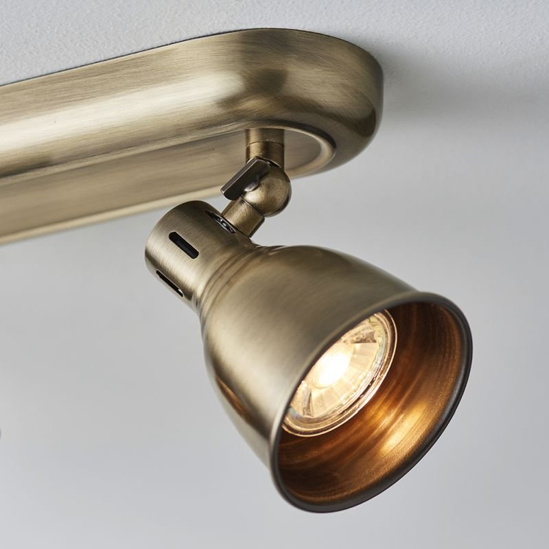 Endon-76280 - Westbury - Antique Brass 4 Light Spotlights