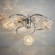 Endon-76285 - Talia - Crystal & Chrome 3 Light Ceiling Lamp