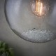 Endon-76291 - Harbour - Clear Glass with Bubbles & Chrome Big Pendant