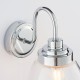 Endon-76304 - Hampton - Bathroom Clear Glass & Chrome Wall Lamp