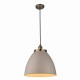 Endon-76327 - Franklin - Taupe with Antique Brass Big Pendant