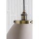 Endon-76327 - Franklin - Taupe with Antique Brass Big Pendant