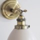 Endon-76330 - Franklin - Taupe with Antique Brass Wall Lamp