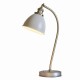 Table & Floor Lamp - Franklin - Taupe with Antique Brass Desk Lamp Endon-76331 - Franklin - Taupe with Antique Brass Desk Lamp