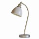 Table & Floor Lamp - Franklin - Taupe with Antique Brass Desk Lamp Endon-76331 - Franklin - Taupe with Antique Brass Desk Lamp