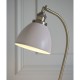 Table & Floor Lamp - Franklin - Taupe with Antique Brass Desk Lamp Endon-76331 - Franklin - Taupe with Antique Brass Desk Lamp