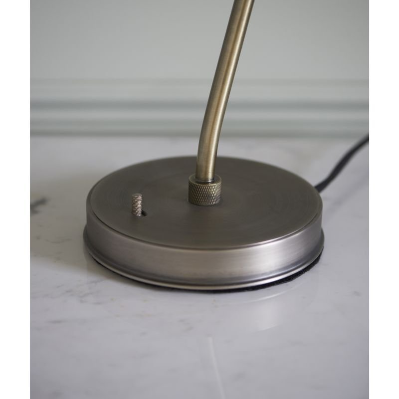 Table & Floor Lamp - Franklin - Taupe with Antique Brass Desk Lamp Endon-76331 - Franklin - Taupe with Antique Brass Desk Lamp