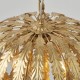 Endon-76360 - Delphine - Bright Gold Painted Floral 3 Light Hanging Pendant