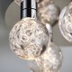 Bathroom Lights - Versa - LED Polished Chrome with Globe 5 Light Ceiling Lamp Endon-76365 - Versa - LED Polished Chrome with Globe 5 Light Ceiling Lamp