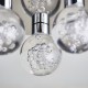 Bathroom Lights - Versa - LED Polished Chrome with Globe 5 Light Ceiling Lamp Endon-76365 - Versa - LED Polished Chrome with Globe 5 Light Ceiling Lamp