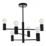 Studio - Matt Black 6 Light Centre Fitting Studio - Matt Black 6 Light Centre Fitting