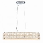 Verina - LED Chrome over Island Fitting with Crystal & Frosted Diffuser Verina - LED Chrome over Island Fitting with Crystal & Frosted Diffuser