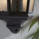 Endon-76547 - Burford - Matt Black & Clear Glass Half Wall Lamp