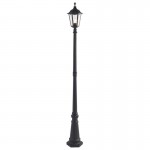 Burford - Matt Black Big Post with Clear Glass  Burford - Matt Black Big Post with Clear Glass