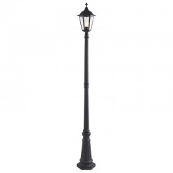 Burford - Matt Black Big Post with Clear Glass  Burford - Matt Black Big Post with Clear Glass